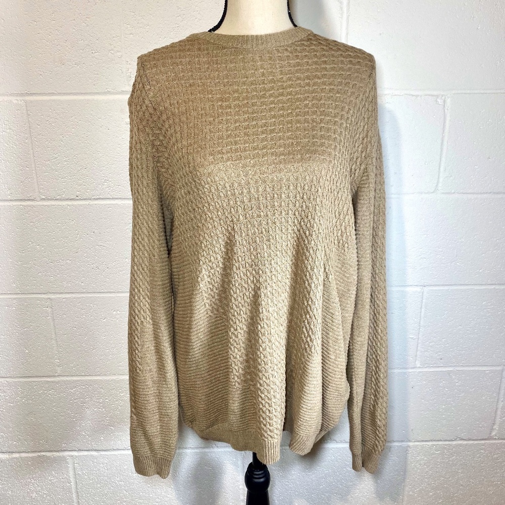 Asos Beige Cable Knit Long Sweater XL